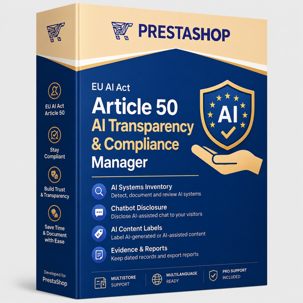 EU AI Act Article 50 Transparency and Compliance Manager product artwork